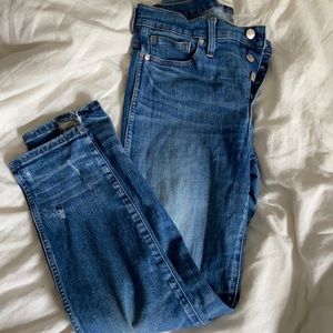High-waisted slim straight Madewell jeans